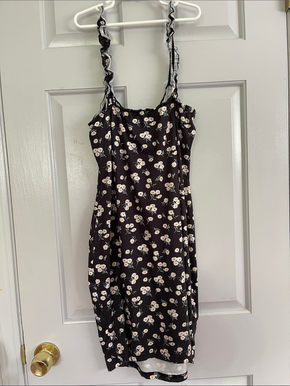 Floral Ruffle-Trim Slip Dress - Picture 7 of 7